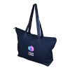Recycled polycotton (330 gsm) tote bag Malina blue | No Branding
