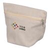 Corduroy zippered cosmetic pouch Tia grey | No Branding