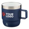 Recycled stainless steel double-walled cup (180 ml) Lilia blue | No Branding