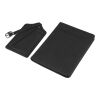 Recycled PU passport holder and luggage label Zani black | No Branding | not available | not available