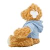 Plush teddy bear Monty light blue