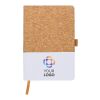 Cork and cotton notebook Trevor aqua
