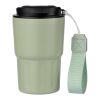 Stainless steel double walled mug Louisa beige