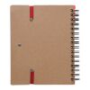 Recycled paper notebook Angela red