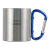 Stainless steel double walled mug Nella black