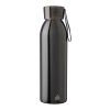 Stainless steel single-walled drinking bottle 650 ml Cindy black