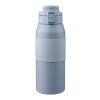 Stainless steel dubble-walled drinking bottle 800 ml Katie black