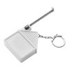 ABS key holder tape measure Dane white | No Branding | not available | not available