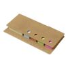 Cardboard memo holder with ruler Riva brown | No Branding | not available | not available