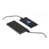 ABS and aluminium solar charger Adriana black | No Branding | not available | not available