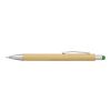 Bamboo and plastic ballpen Claire lime | No Branding | not available | not available