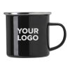 Enamel drinking mug (350 ml) Jamaal black | No Branding | not available | not available
