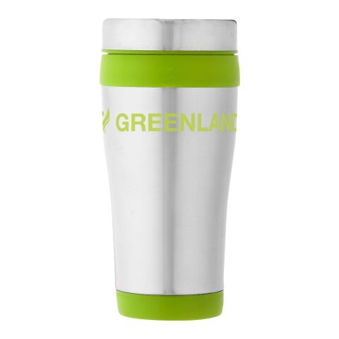 Elwood 410 ml insulated tumbler Standard | Silver-Lime green | No Branding | not available | not available