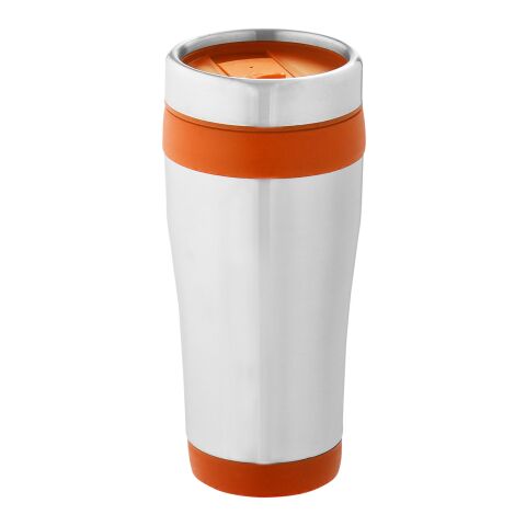 Elwood 410 ml insulated tumbler Standard | Silver-Orange | not available | No Branding | not available | not available