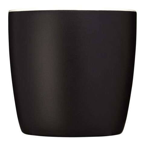 Riviera ceramic mug 340 ml Standard | Solid black-White | not available | No Branding | not available | not available
