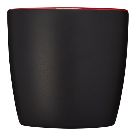 Riviera ceramic mug 340 ml Standard | Solid black-Red | not available | No Branding | not available | not available
