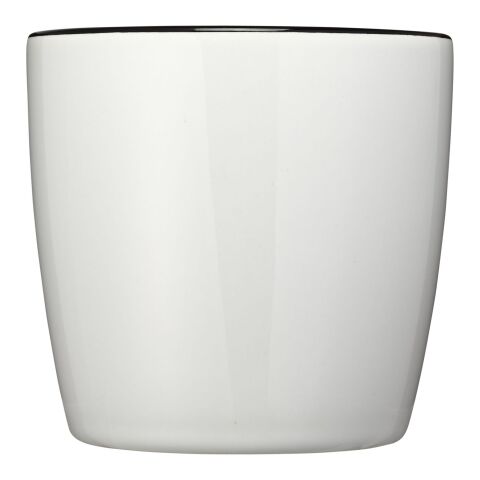 Aztec 340 ml ceramic mug Standard | White-Solid black | No Branding | not available | not available