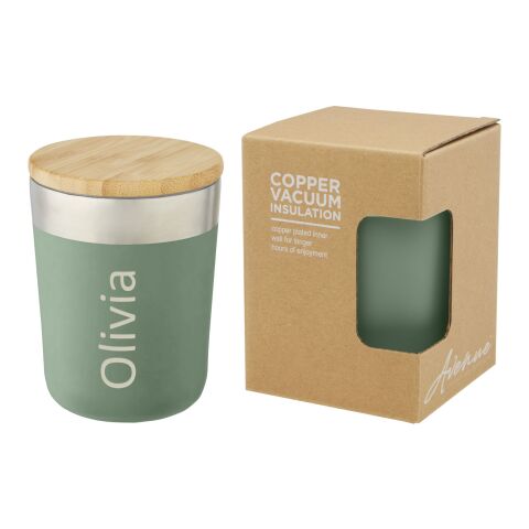 Lagan copper vacuum insulated tumbler with bamboo lid 300 ml Standard | Heather green | No Branding | not available | not available