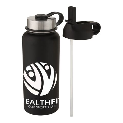 Supra 1 L copper vacuum insulated sport bottle with 2 lids Standard | Solid black | Not applicable | No Branding | not available | not available