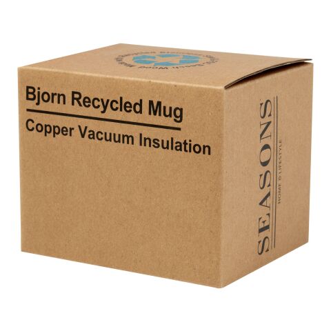 Bjorn 360 ml RCS certified recycled stainless steel mug with copper vacuum insulation Standard | White | No Branding | not available | not available