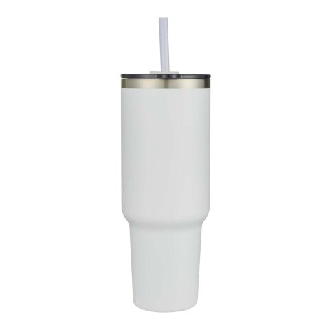 Sydney 1200 ml double wall RCS certified copper vacuum insulated mug with straw Standard | white | Not applicable | No Branding | not available | not available