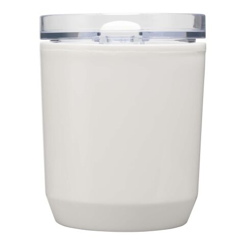 Hudson 180 ml recycled plastic double-wall tumbler Standard | white | No Branding | not available | not available