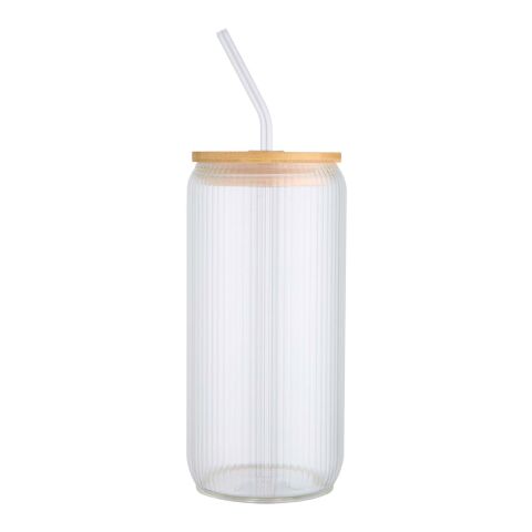 Mirage 500 ml single-walled borosilicate glass jar with bamboo lid Standard | White | Not applicable | No Branding | not available | not available