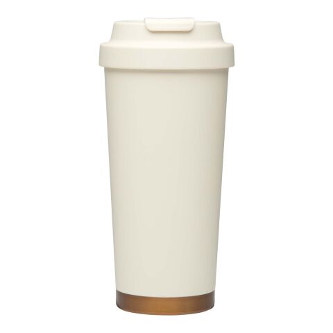 Hampton 480 ml RCS recycled stainless steel double wall vacuum insulated tumbler Cream