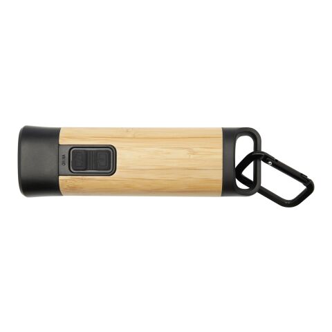 Kuma bamboo/RCS recycled plastic torch with carabiner Standard | Natural | Not applicable | No Branding | not available | not available