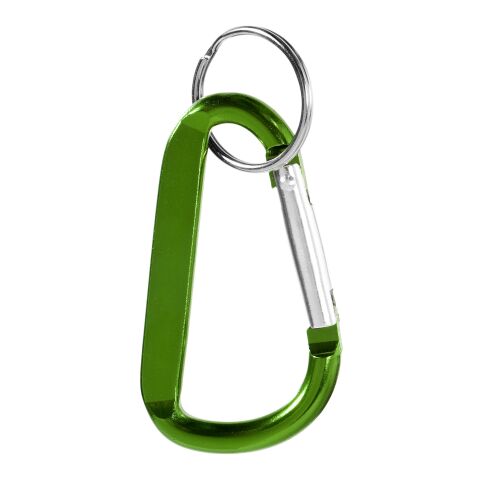 Timor recycled aluminium carabiner keychain Green | not available