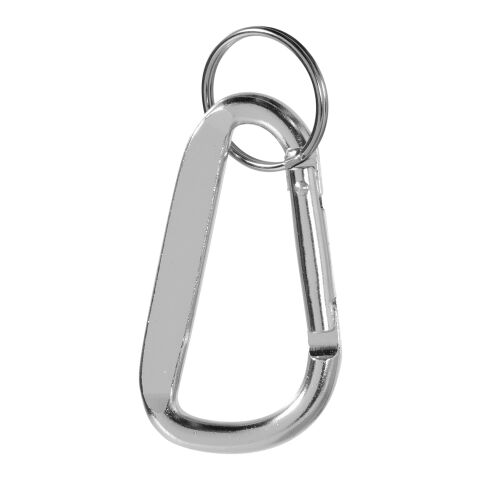 Timor recycled aluminium carabiner keychain Standard | Silver | not available | No Branding | not available | not available