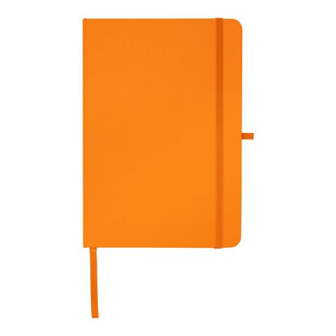 Teak A5 recycled hard cover notebook with lined pages Standard | Orange | not available | No Branding | not available | not available