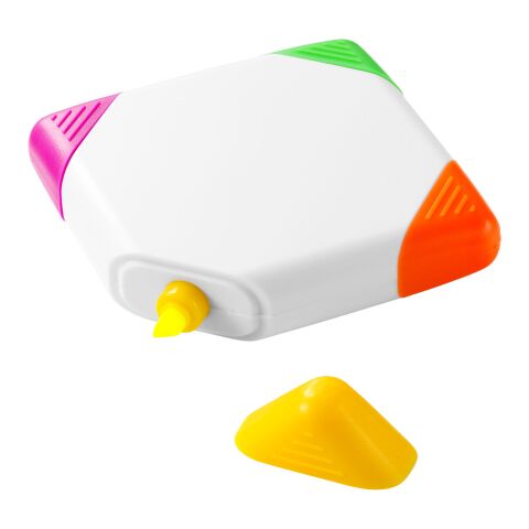 Trafalgar square-shaped 4-colour highlighter Standard | White | No Branding | not available | not available