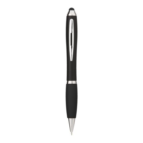 Blue Ink Nash Coloured Stylus Ballpoint Pen Black Grip Standard | Solid black | No Branding | not available | not available