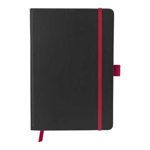 Colour-edge A5 hard cover notebook Standard | Solid black-Red | Not applicable | No Branding | not available | not available