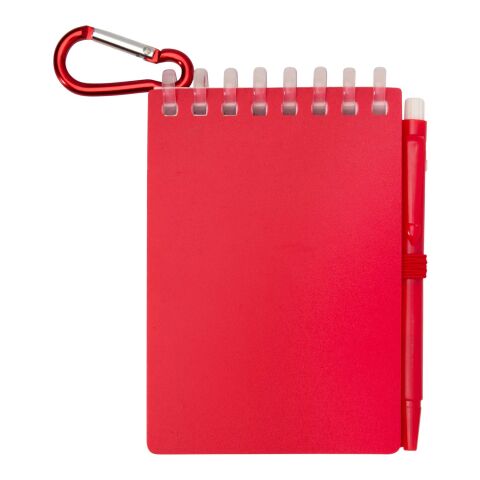 Lig Mini recycled outdoor soft cover notebook and ballpoint pen set (black ink) Standard | Red | No Branding | not available | not available