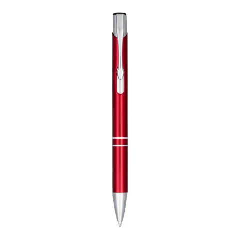 Blue Ink Moneta Anodized Aluminium Click Ballpoint Pen Standard | Red | No Branding | not available | not available