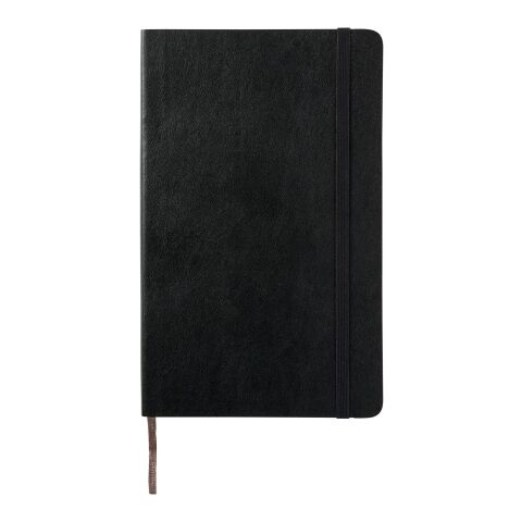 Moleskine Plain L Soft Cover Notebook Standard | Solid black | Paper Print | paper band | 460 mm x 55 mm