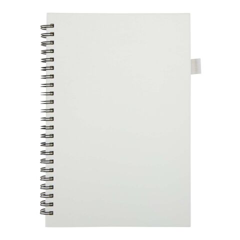 Liss A5 recycled plastic hard cover spiral notebook White