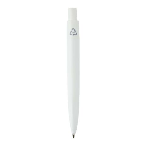 Ramin recycled plastic mini ballpoint pen (blue ink) White