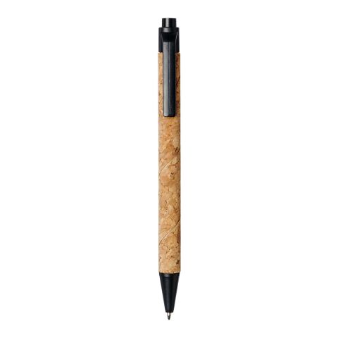 Midar cork and wheat straw ballpoint pen Standard | Natural-Solid black | No Branding | not available | not available