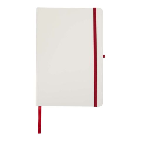 Spectrum A5 hard cover notebook with coloured edge Red