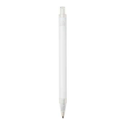 Spectrum recycled aluminium ballpoint pen (blue ink) White