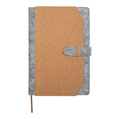 Viviana A5 recycled felt and cork notebook Standard | Natural | No Branding | not available | not available | not available