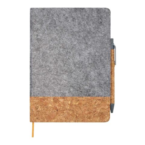 Veronica A5 hard cover notebook Standard | Grey-Natural | No Branding | not available | not available | not available