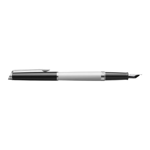 Hemisphere colour blocking fountain pen with palladium trim Standard | White-Solid black | not available | No Branding | not available | not available