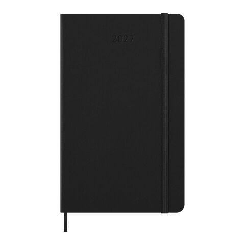 Moleskine horizontal hard cover 12 month L weekly planner Standard | Solid black | not available | No Branding | not available | not available