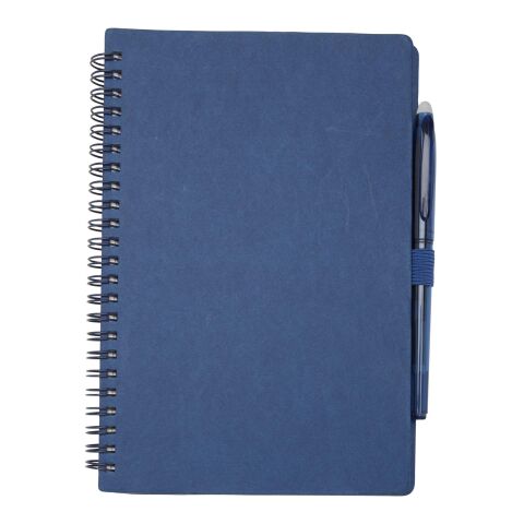 Slate reusable soft cover notebook and pen set (black ink) Standard | Navy | No Branding | not available | not available