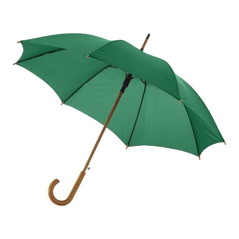Kyle 23&quot; auto open umbrella wooden shaft and handle Standard | Green | No Branding | not available | not available | not available