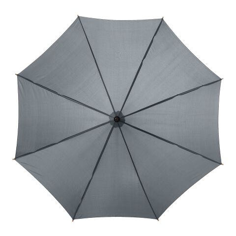 Kyle 23" auto open umbrella wooden shaft and handle Standard | Grey | not available | No Branding | not available | not available | not available